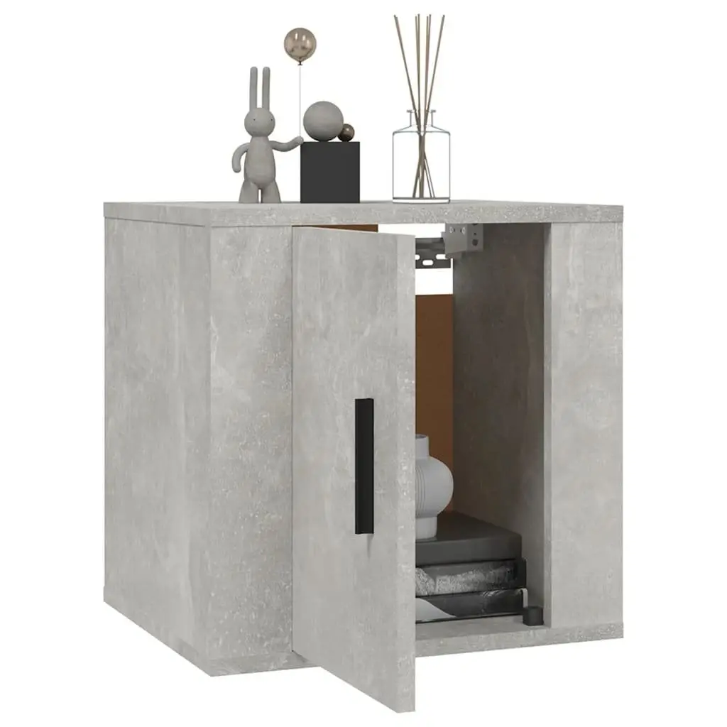 Grey Floating TV Cabinet with Ample Storage