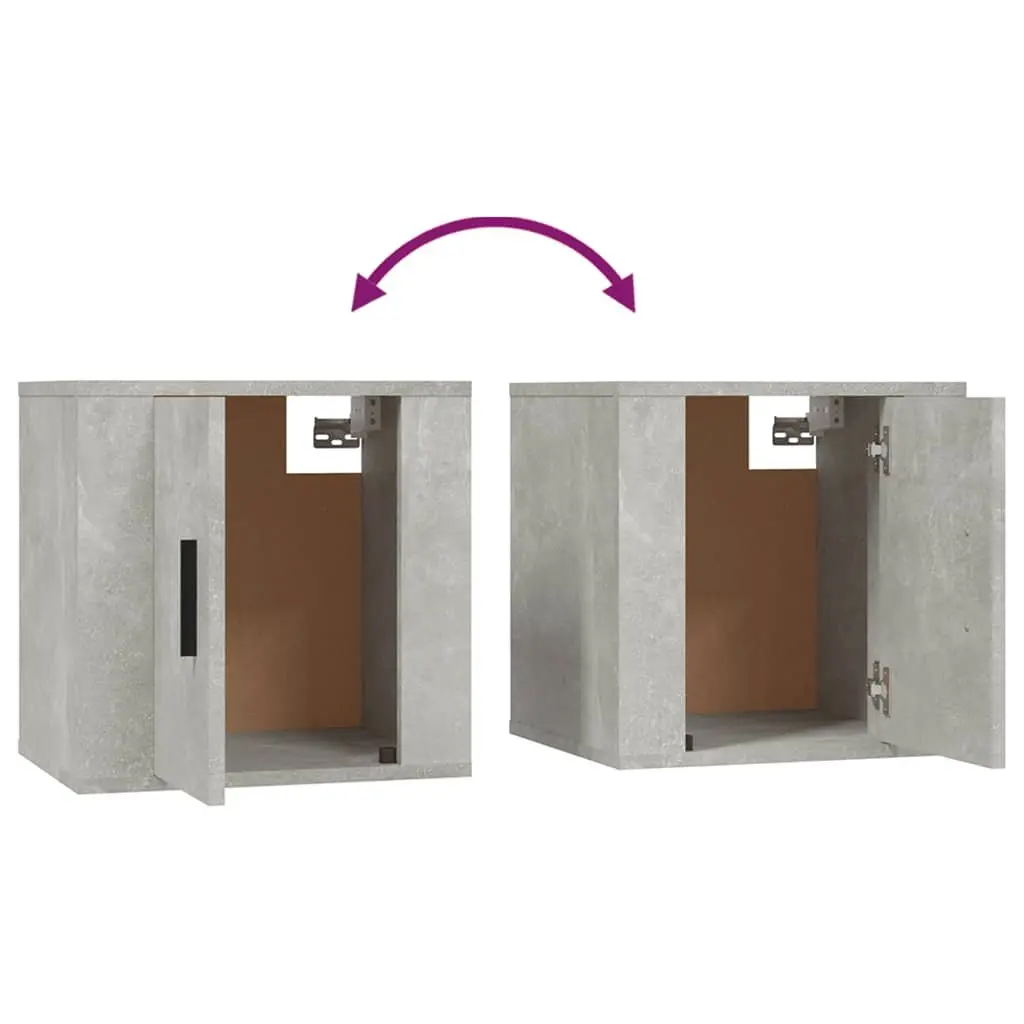 Grey Floating TV Cabinet with Ample Storage