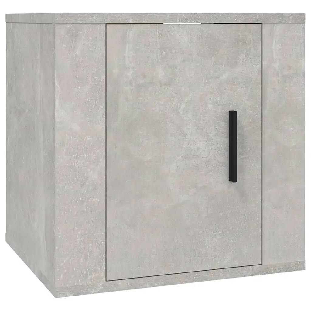Wall Mounted TV Cabinet Storage Unit 40x34.5x40cm Grey Concrete