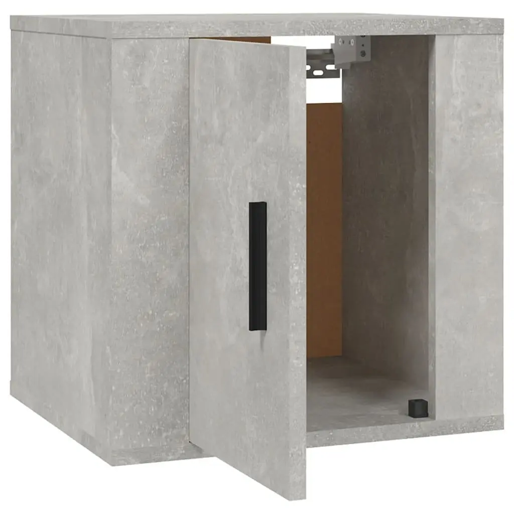 Wall Mounted TV Cabinet Storage Unit 40x34.5x40cm Grey Concrete