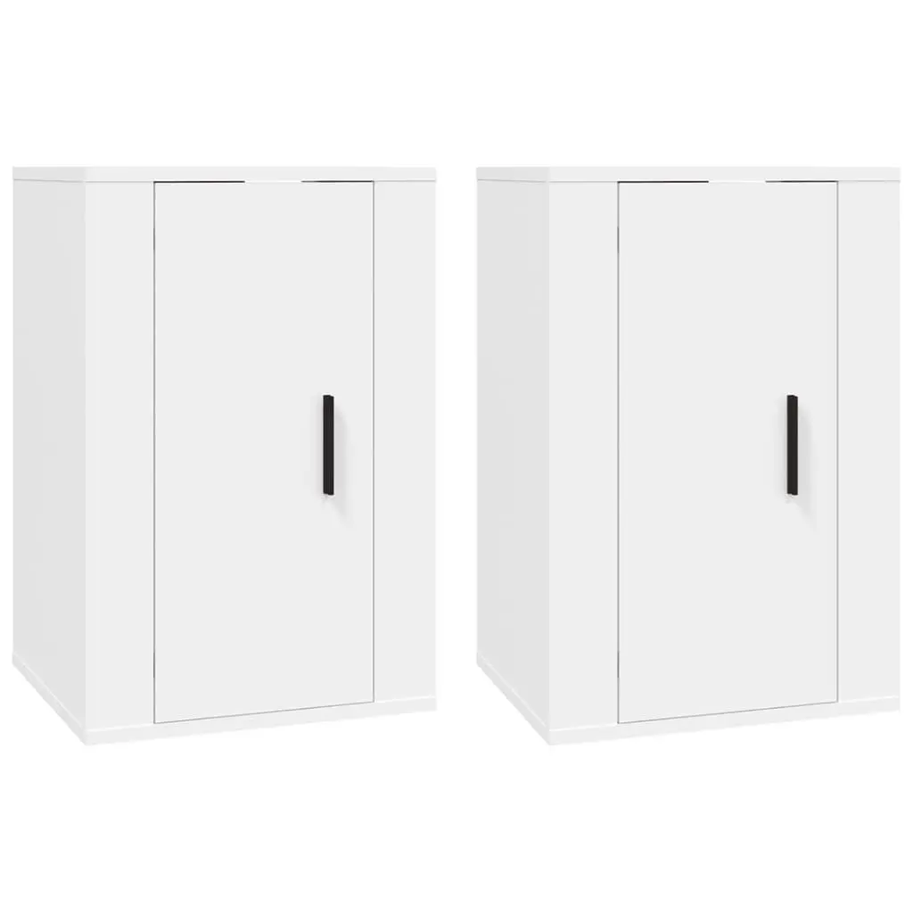 White Wall Mounted TV Cabinet 40x34.5x60 cm