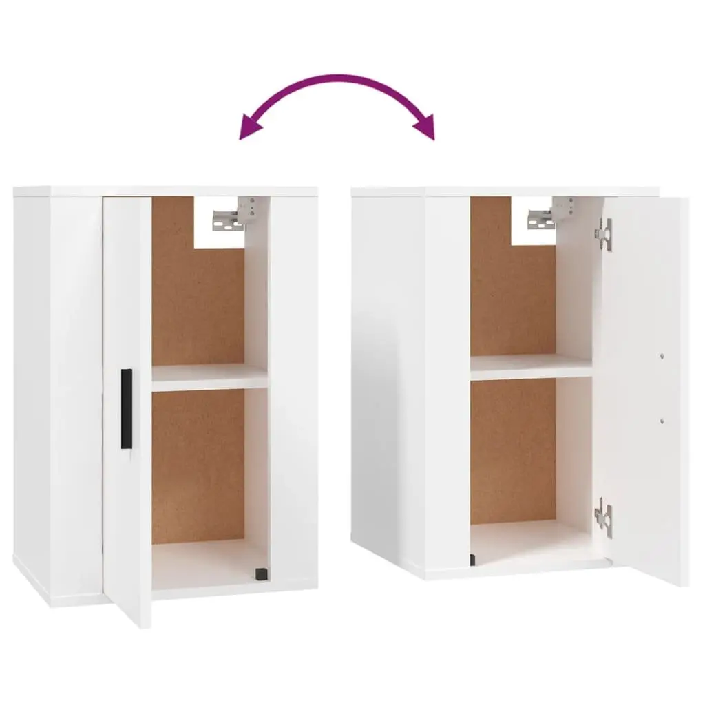 White Wall Mounted TV Cabinet 40x34.5x60 cm