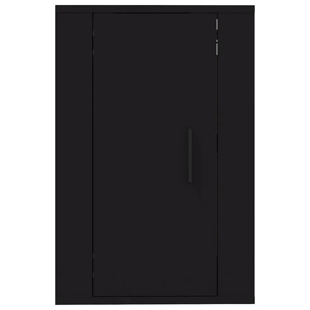 Black Wall Mounted TV Cabinet