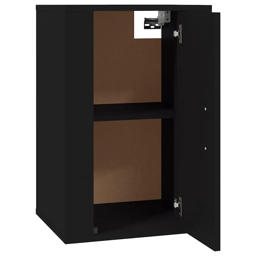 Black Wall Mounted TV Cabinet
