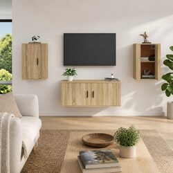 Practical Sonoma Oak Wall Mounted Cabinets