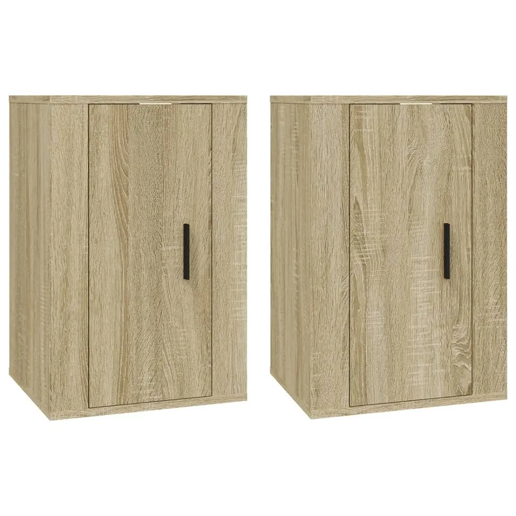 Sonoma Oak Wall Mounted Cabinets