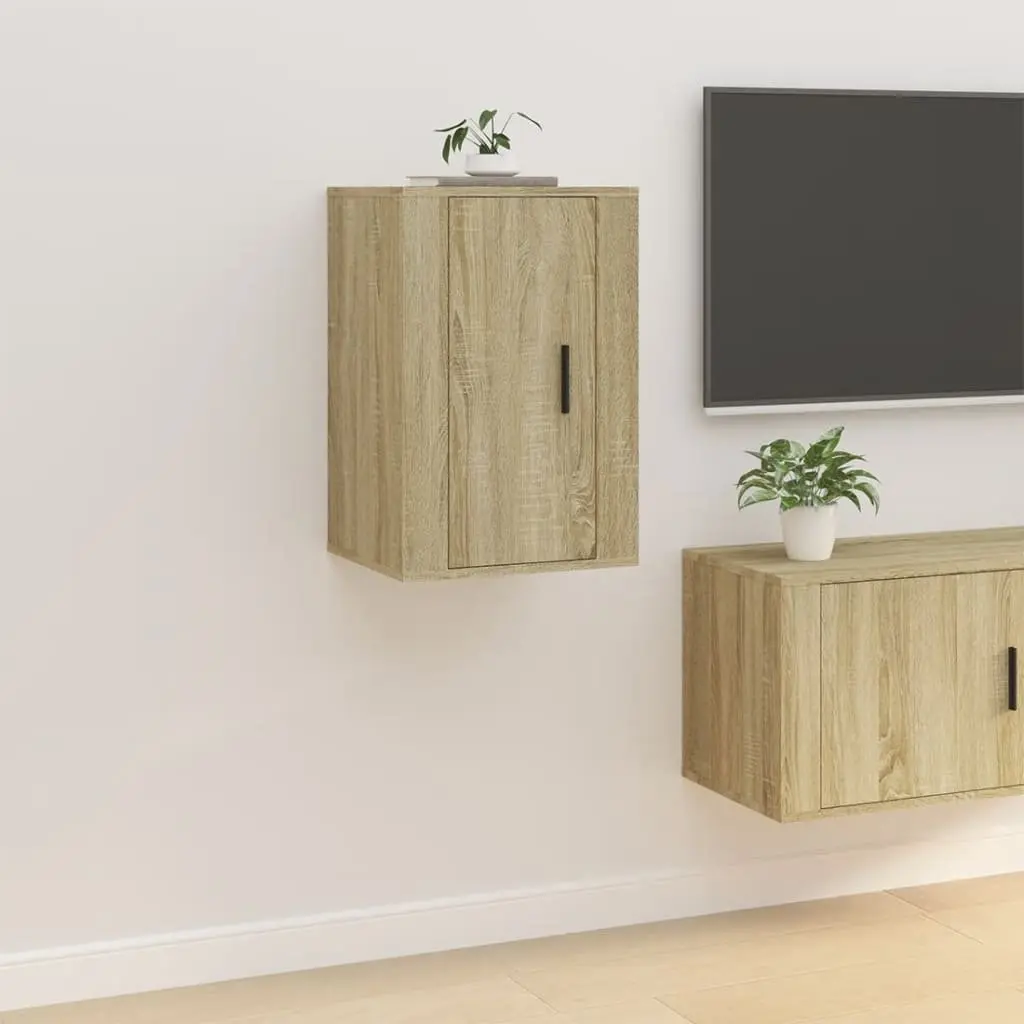Sonoma Oak Wall Mounted Cabinets