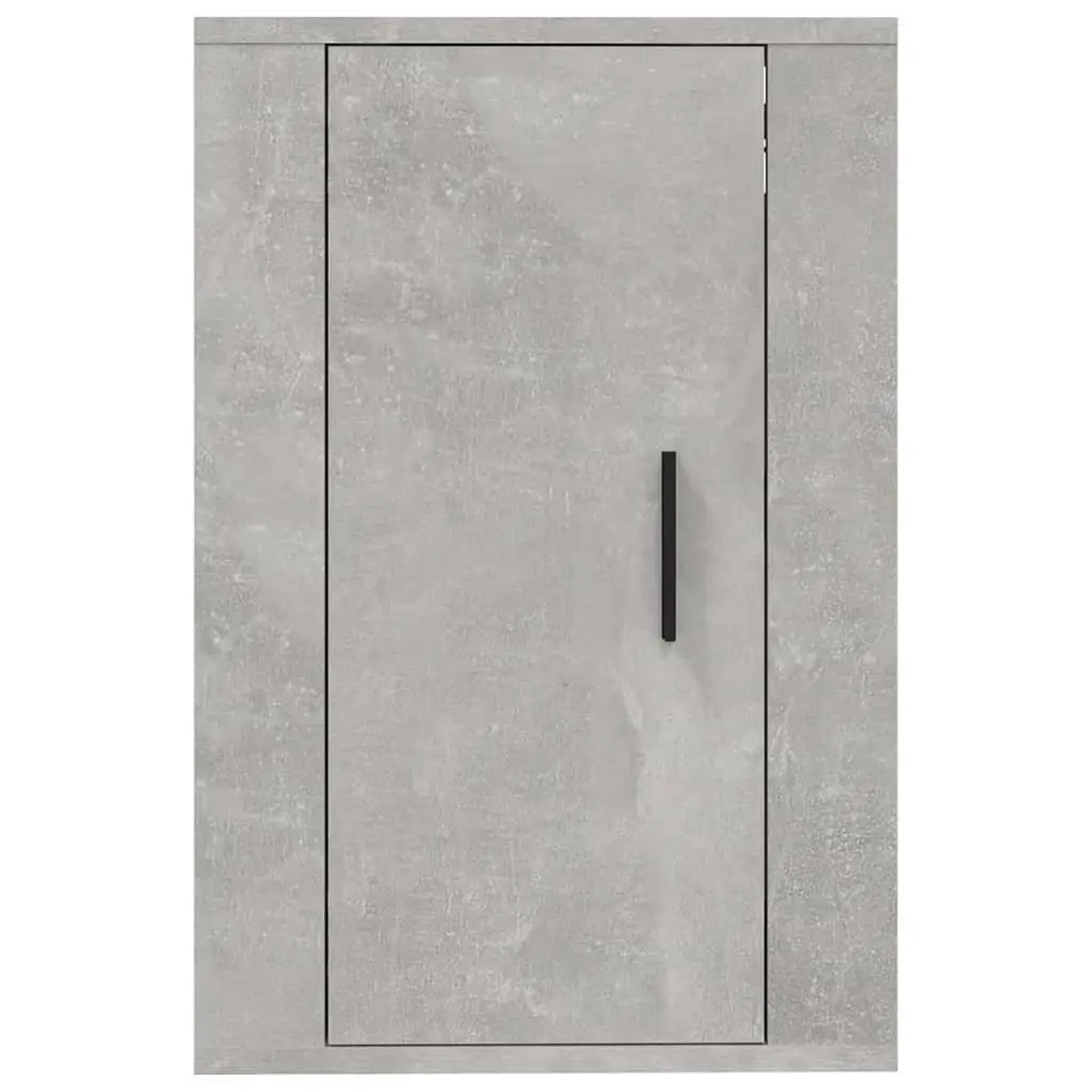 Wall Mounted TV Cabinet Grey Media Storage Unit Floating Shelf Organiser