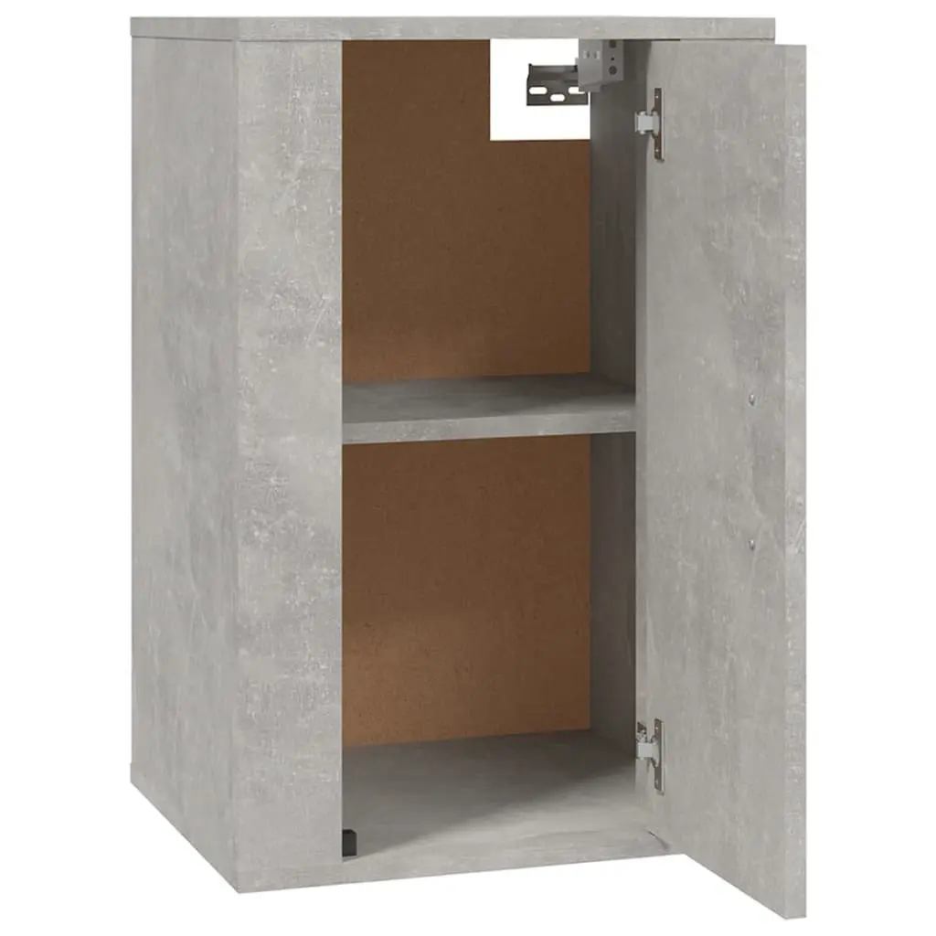 Wall Mounted TV Cabinet Grey Media Storage Unit Floating Shelf Organiser
