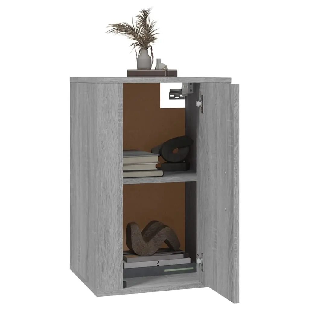Wall Mounted TV Cabinet Storage Unit Grey Sonoma 40 x 34.5 x 60 cm