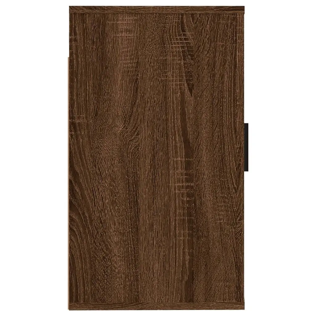 Wall Mounted TV Cabinet Brown Oak Storage Unit 40x34.5x60 cm Media Display