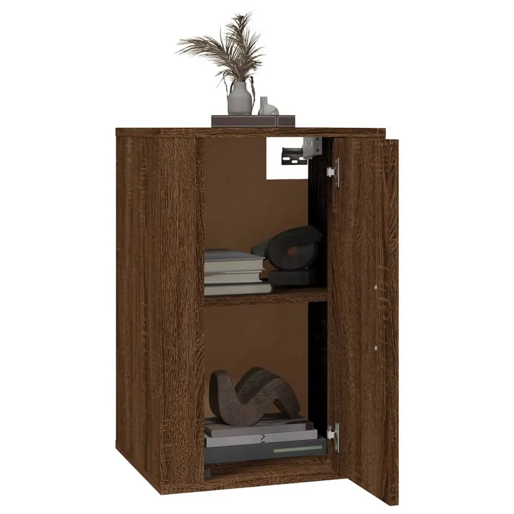 Wall Mounted TV Cabinet Storage Unit 40 x 34.5 x 60 cm Brown Oak