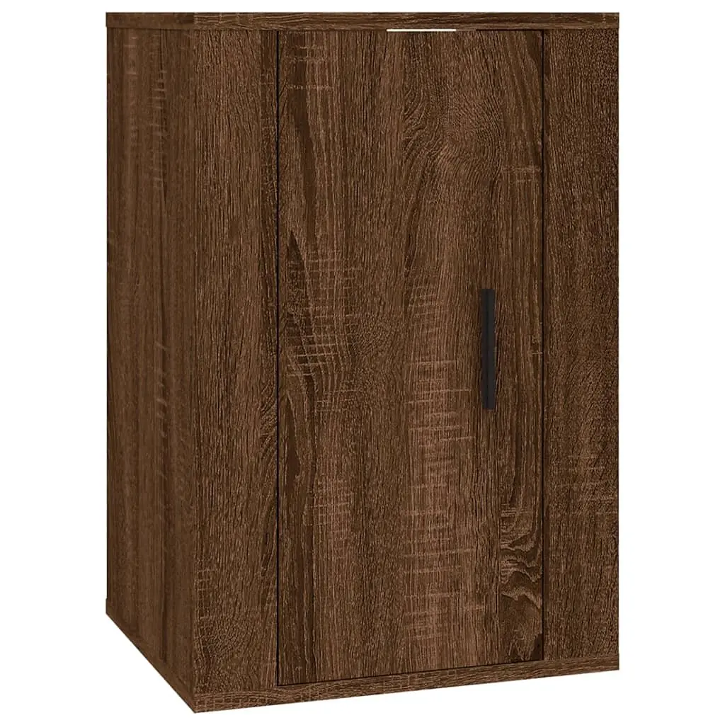 Wall Mounted TV Cabinet Storage Unit 40 x 34.5 x 60 cm Brown Oak