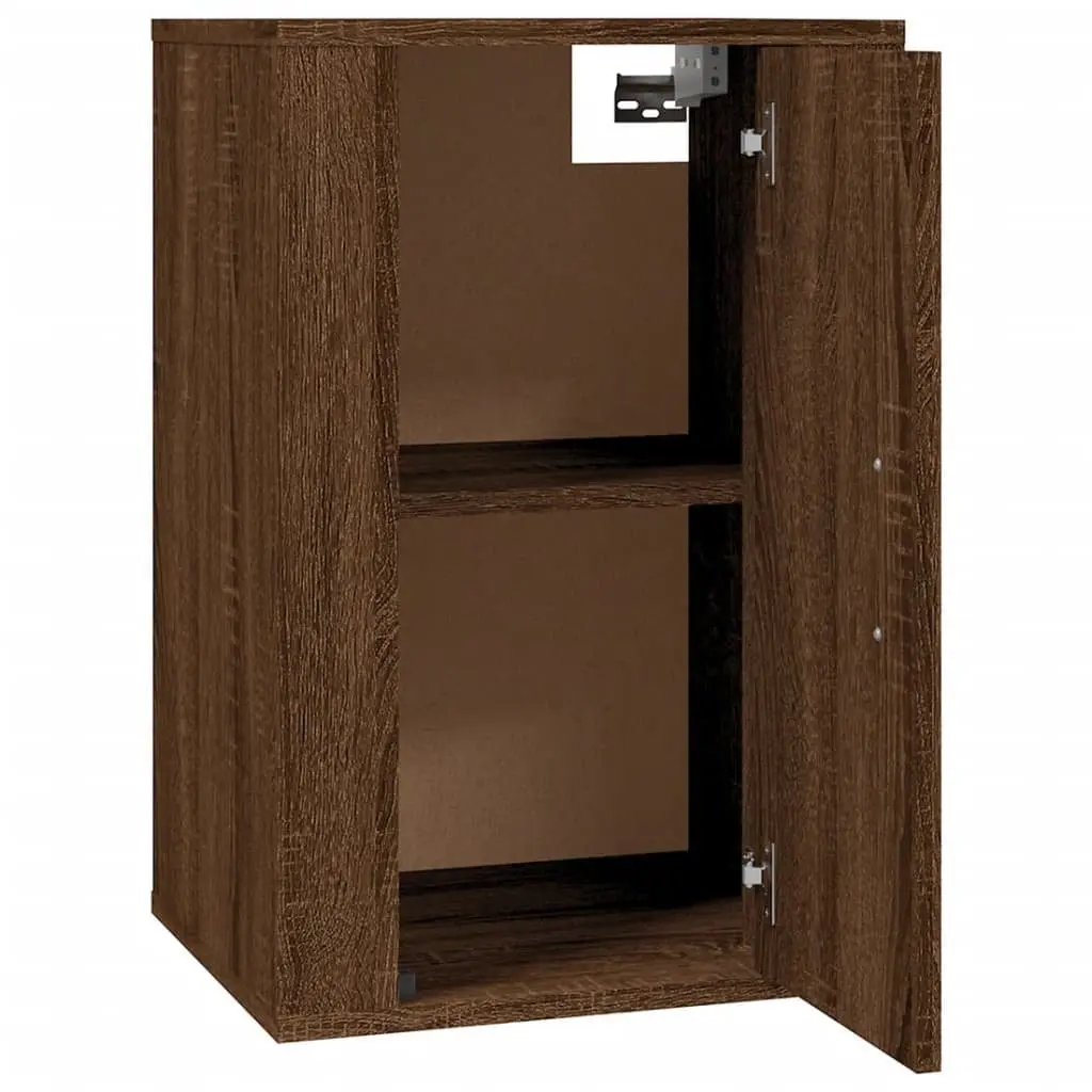 Wall Mounted TV Cabinet Storage Unit 40 x 34.5 x 60 cm Brown Oak