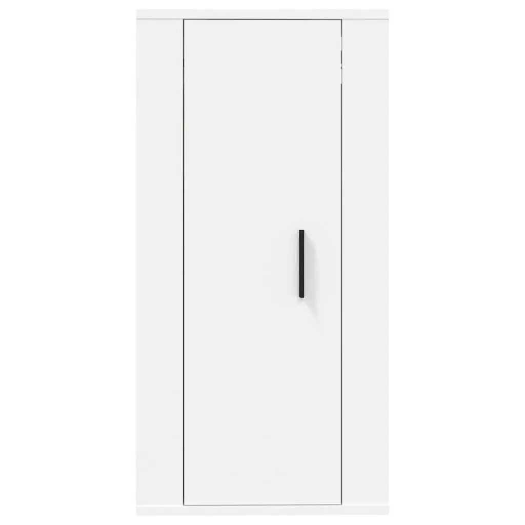 Wall Mounted TV Cabinet White Storage Unit Media Display Shelves 40x34.5x80cm