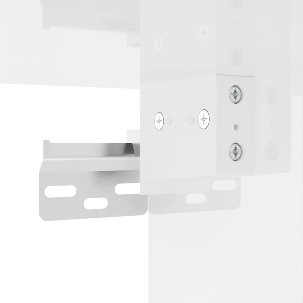 Wall Mounted TV Cabinet White High Gloss Media Storage Unit Floating Display
