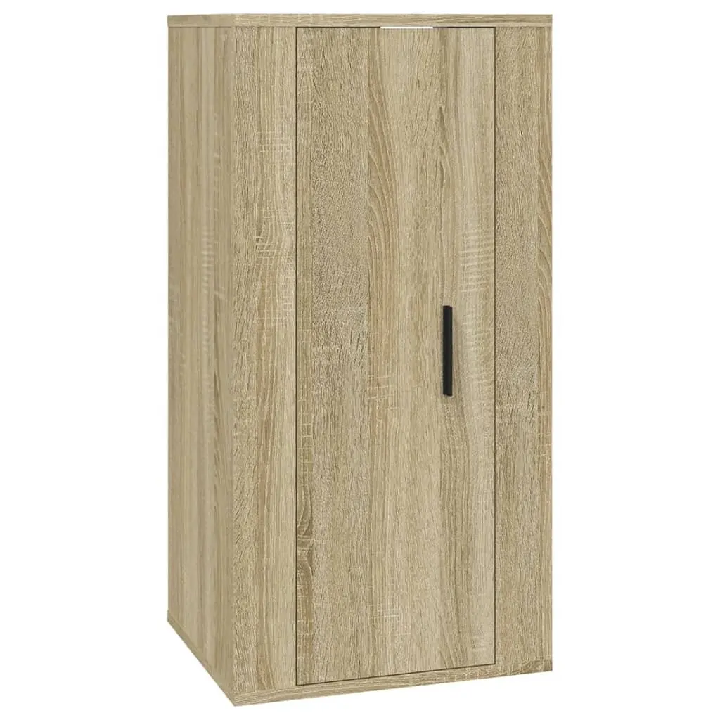 Wall Mounted TV Cabinet Brown Storage Unit 40 x 34.5 x 80 cm