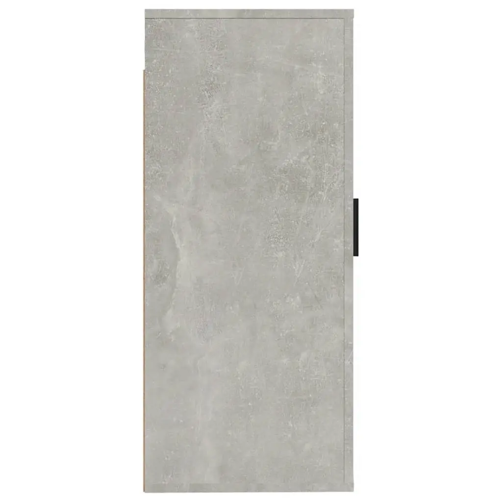 Grey Wall Mounted TV Cabinet with Three Compartments
