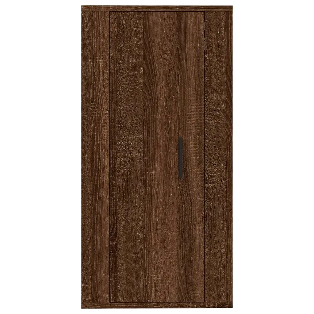 Wall Mounted TV Cabinet Media Storage Unit 40x34.5x80 cm Brown Oak