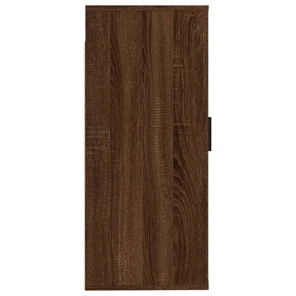 Wall Mounted TV Cabinet Media Storage Unit 40x34.5x80 cm Brown Oak