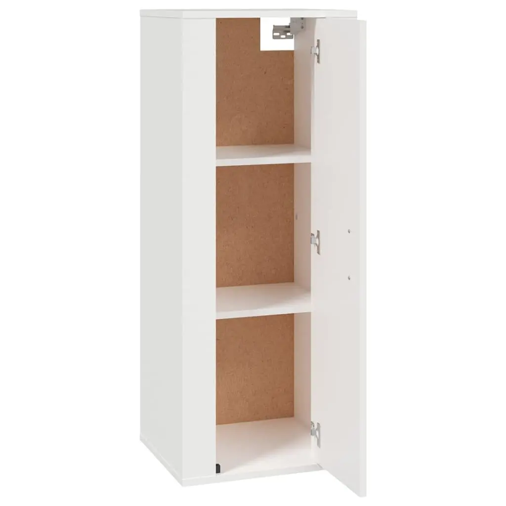 Wall Mounted TV Cabinet White Storage Unit Media Display Organiser 40x34.5x100cm