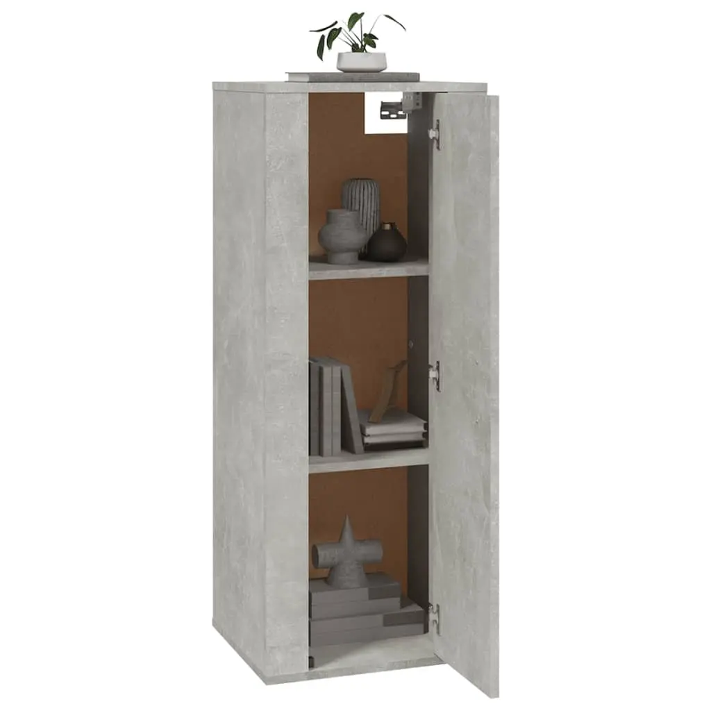 Wall Mounted TV Cabinet Media Storage Unit 40x34.5x100cm Grey