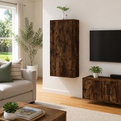 Reliable Brown Media Unit with Ample Storage