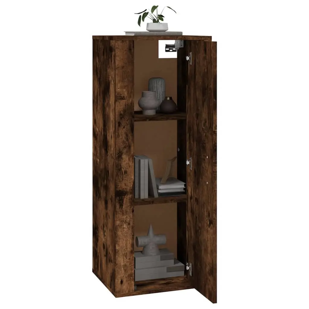Wall Mounted TV Cabinet Media Unit Storage 40x34.5x100cm Brown Engineered Wood