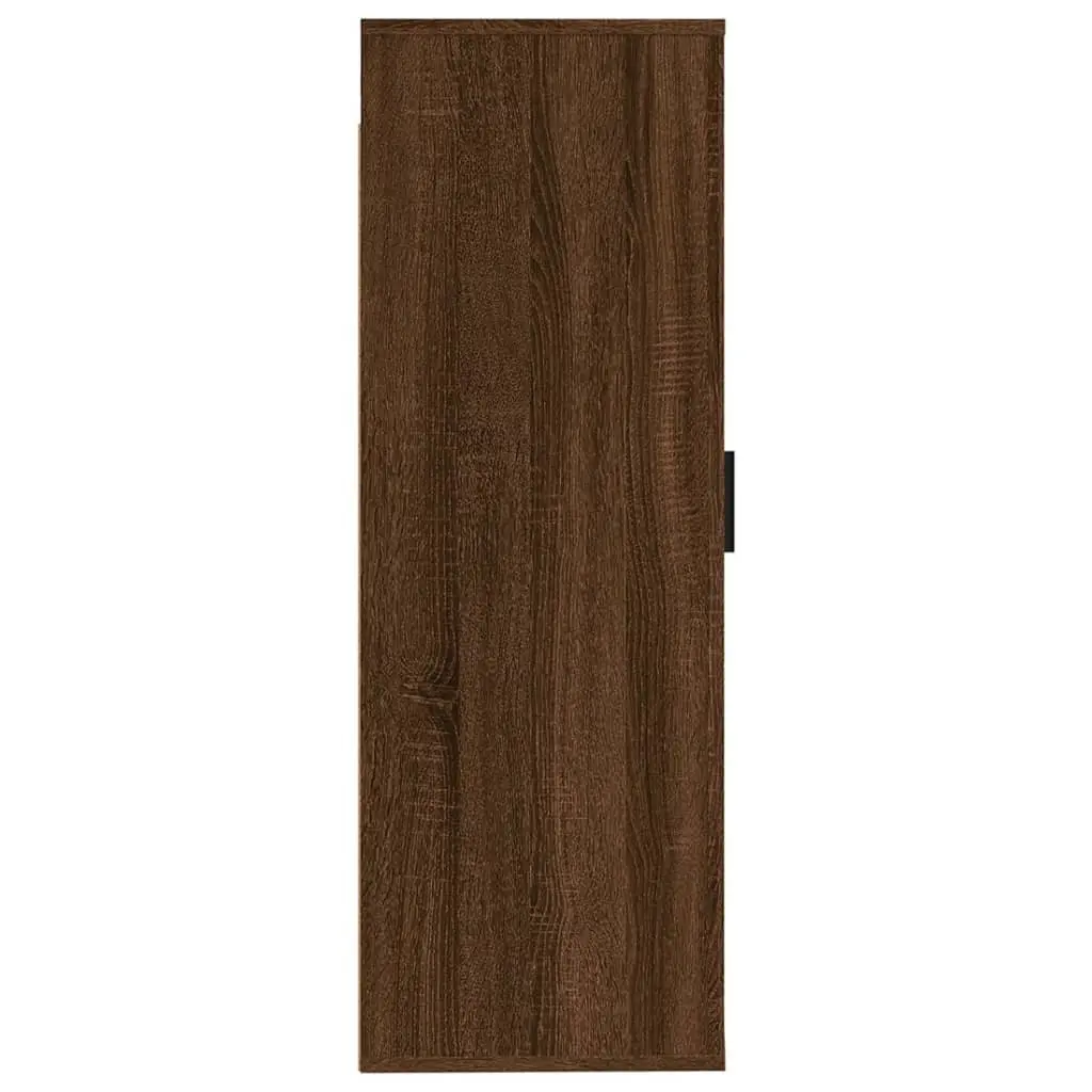 Wall Mounted TV Cabinet Media Storage Unit 40x34.5x100cm Brown Oak
