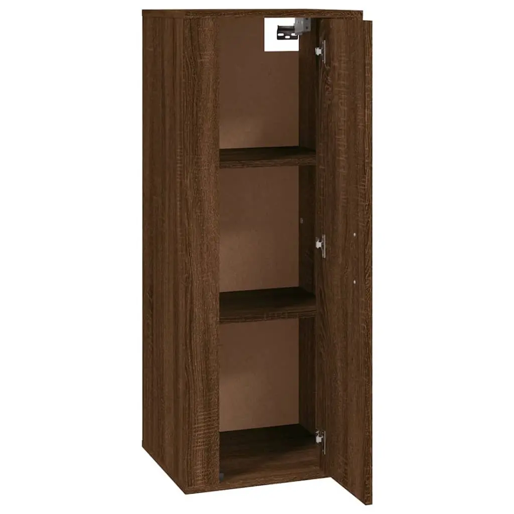 Wall Mounted TV Cabinet Media Storage Unit 40x34.5x100cm Brown Oak