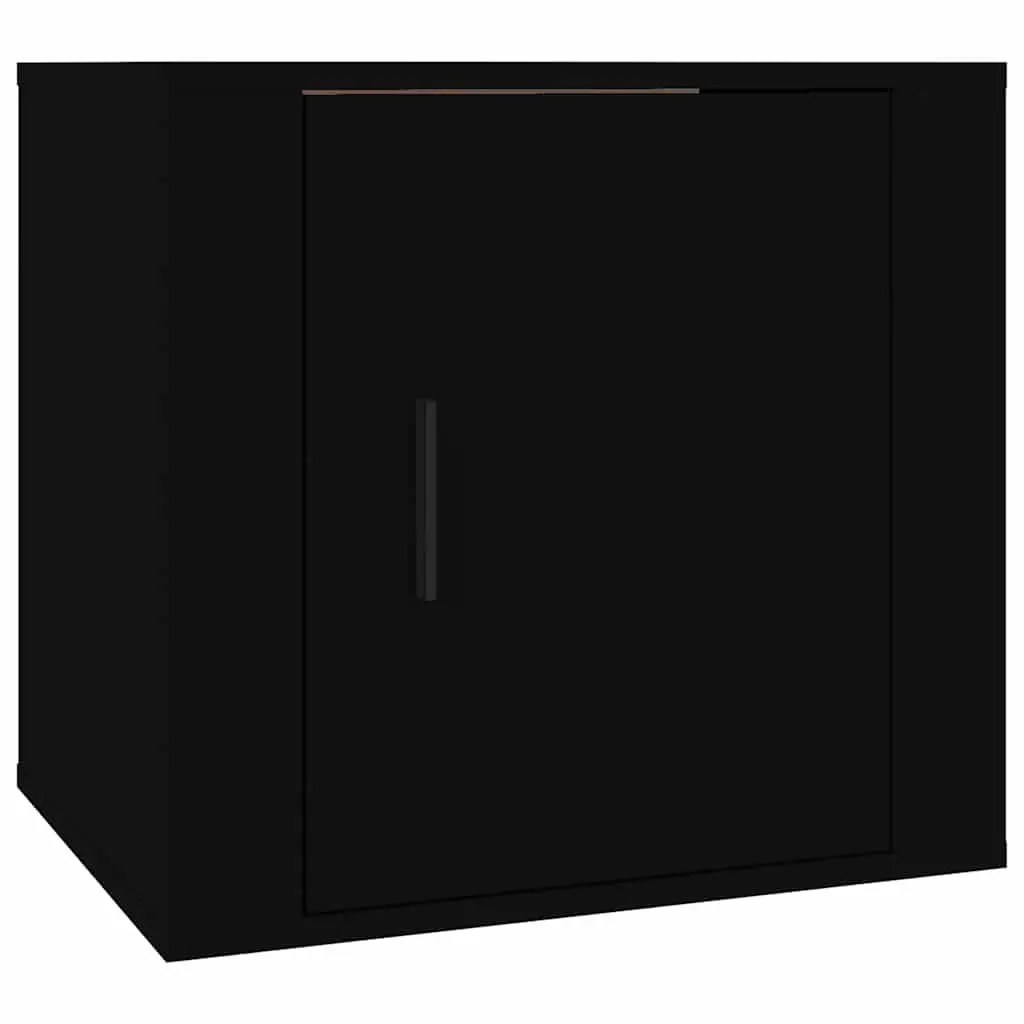Bedside Cabinets Black Storage Nightstand 50 x 39 x 47 cm 2 pcs