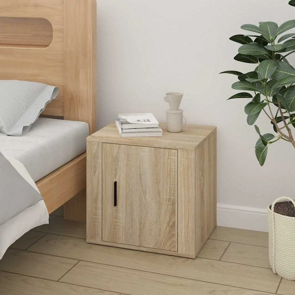 Bedside Cabinets Storage Side Tables 50W x 39D x 47H cm Brown 2 Piece
