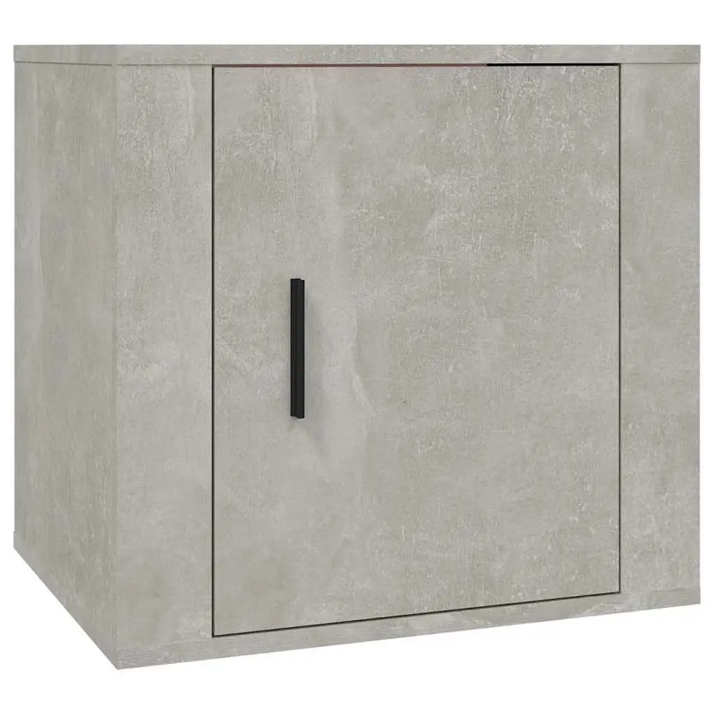 Bedside Cabinet Storage Unit Grey Nightstand Bedroom Furniture