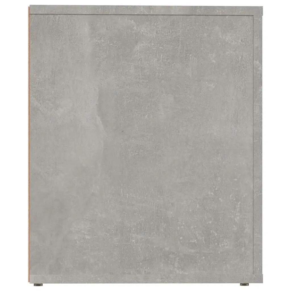 Bedside Cabinet Storage Unit Grey Nightstand Bedroom Furniture
