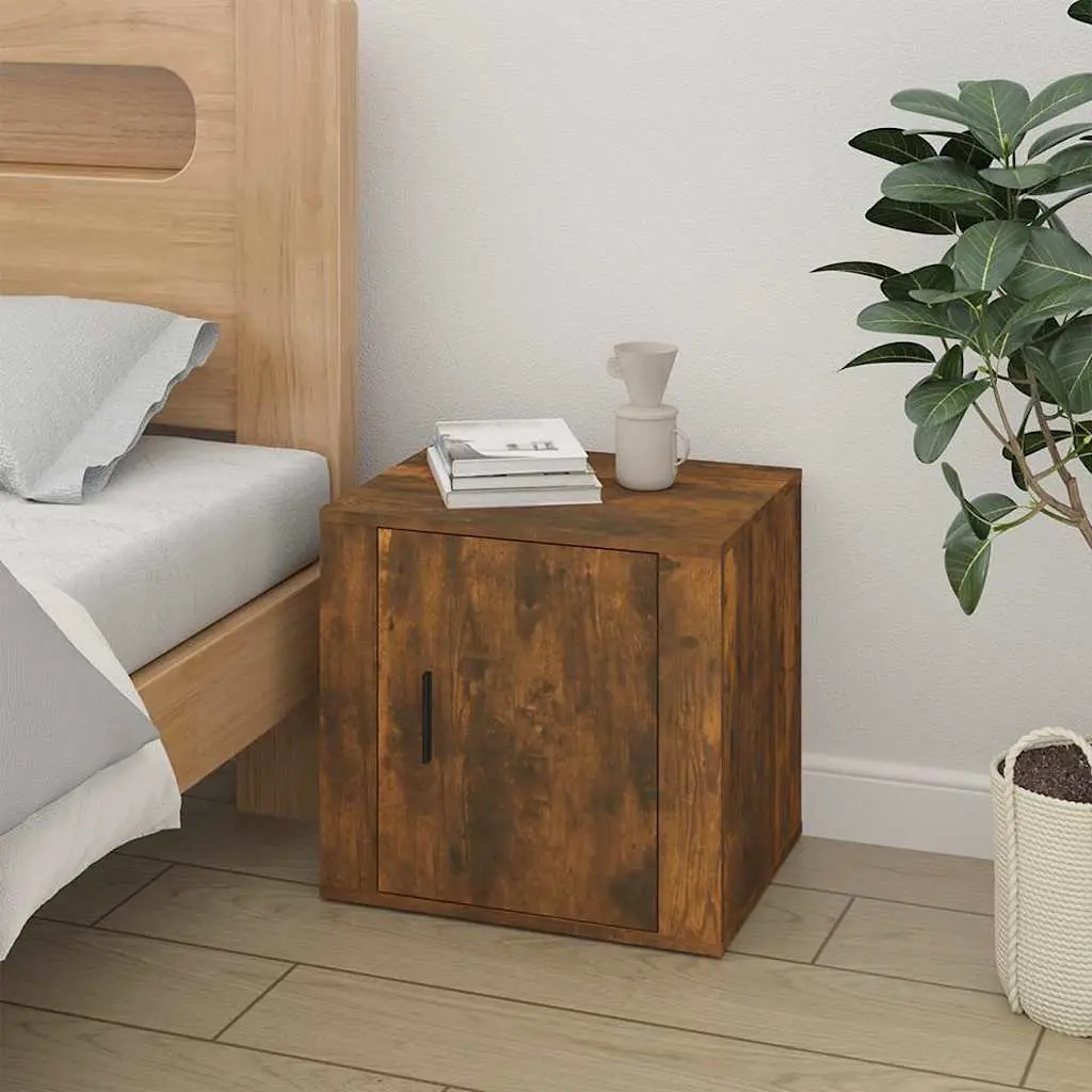 Bedside Cabinets Storage Units 2 Pieces Brown Wood