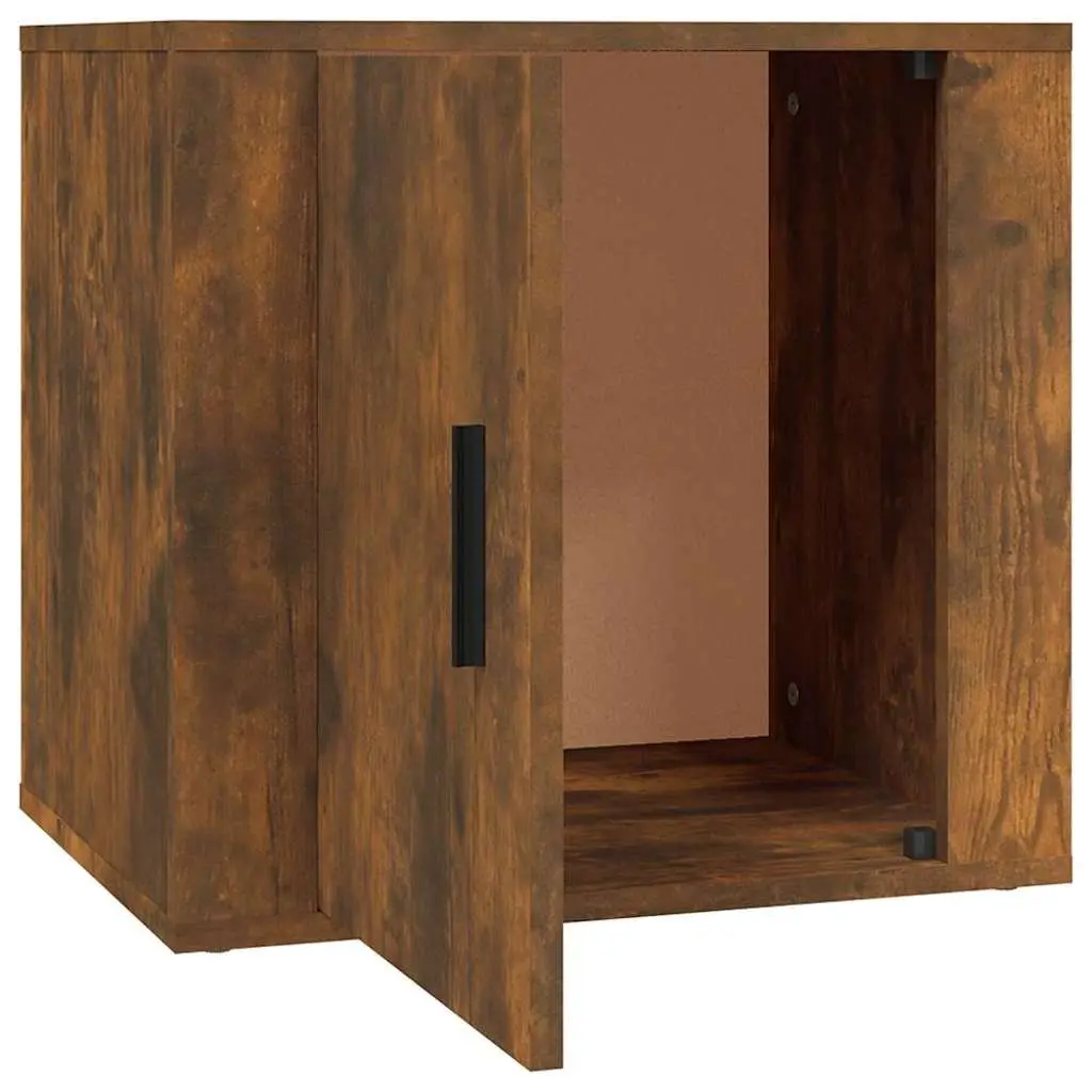 Bedside Cabinets Storage Units 2 Pieces Brown Wood