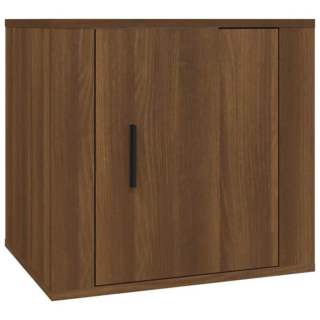 Bedside Cabinets Storage Furniture 50 x 39 x 47 cm Brown Oak 2 Piece