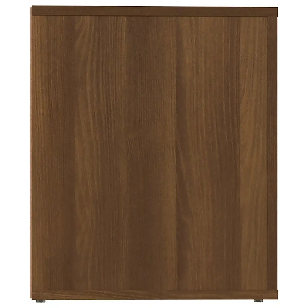 Bedside Cabinets Storage Furniture 50 x 39 x 47 cm Brown Oak 2 Piece