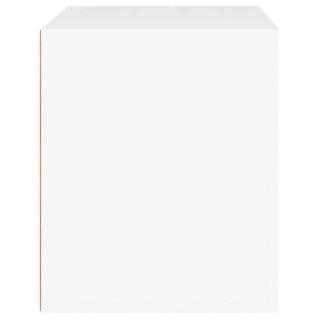Bedside Table White Storage Nightstand Organizer Compact Size