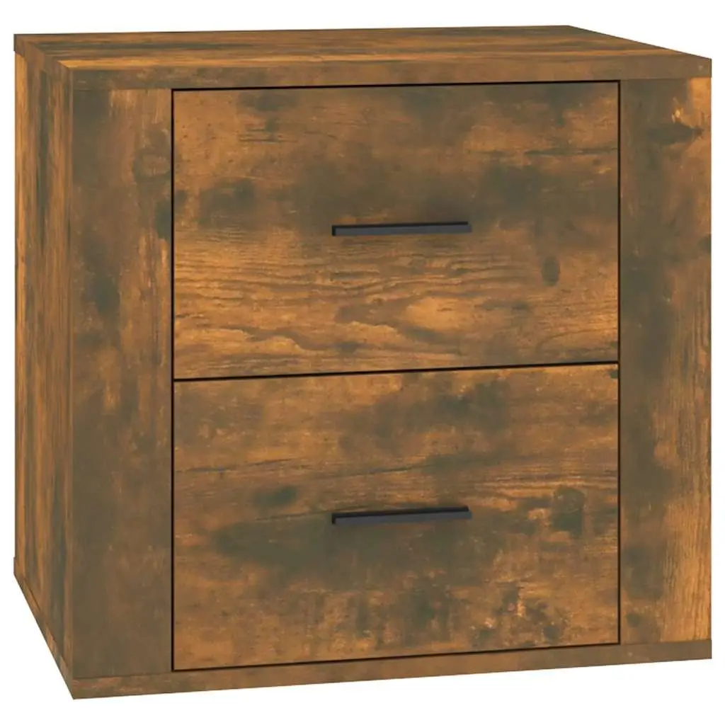 Bedside Table Storage Organiser Brown Engineered Wood 50 x 39 x 47 cm