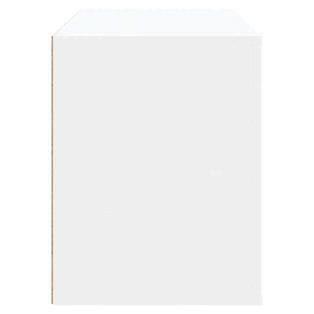 Shoe Cabinet Storage Organiser 80x35x45 cm High Gloss White Engineered Wood