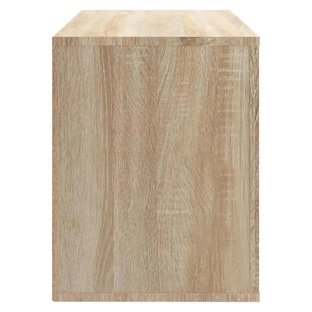 Shoe Cabinet Storage Organiser 80x35x45 cm Beige Engineered Wood 2 Compartments