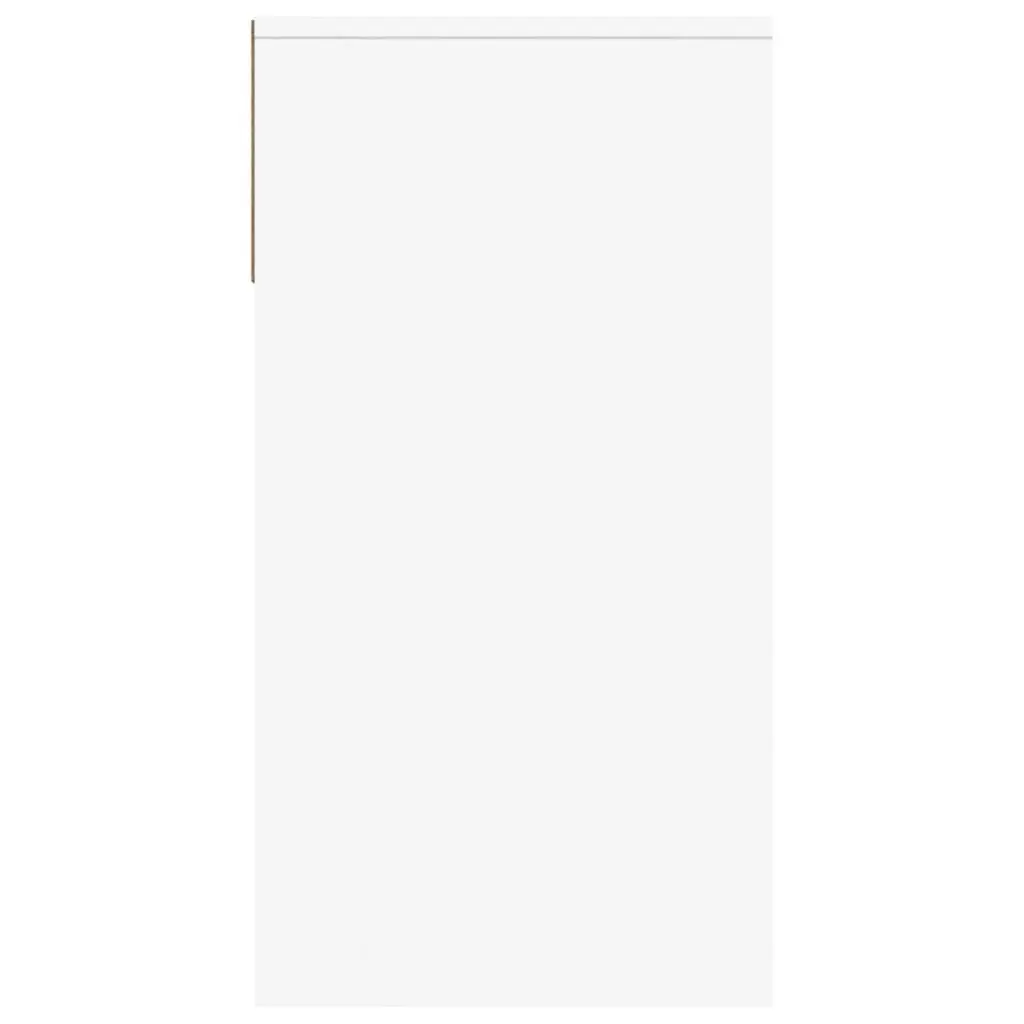 White Console Table with Storage Drawers