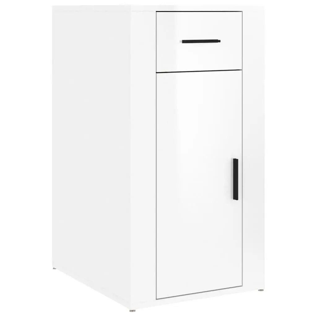 High Gloss White Cabinet for Storage Needs