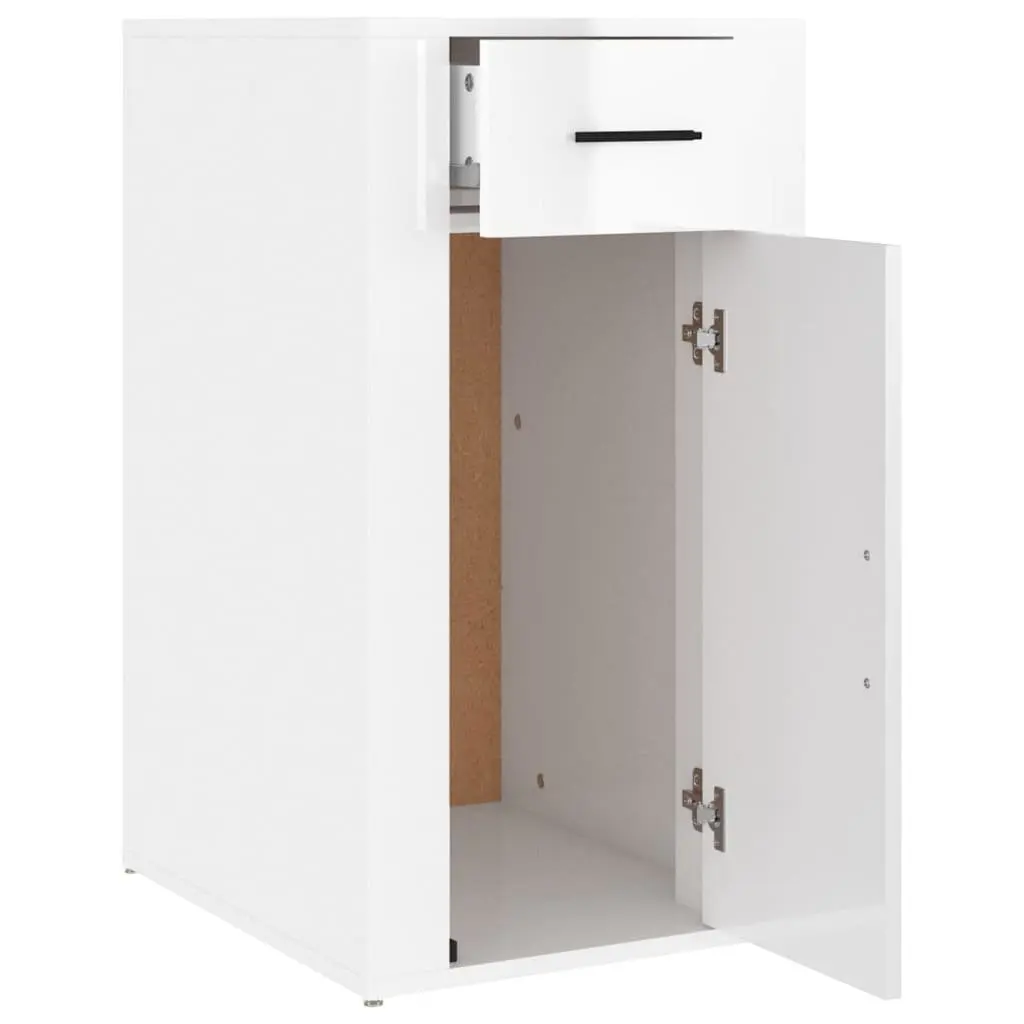 High Gloss White Cabinet for Storage Needs