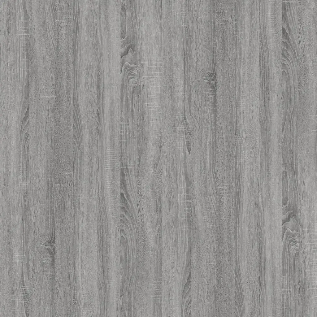 Desk Cabinet Grey Storage Engineered Wood Drawer Door Cupboard Office Furniture