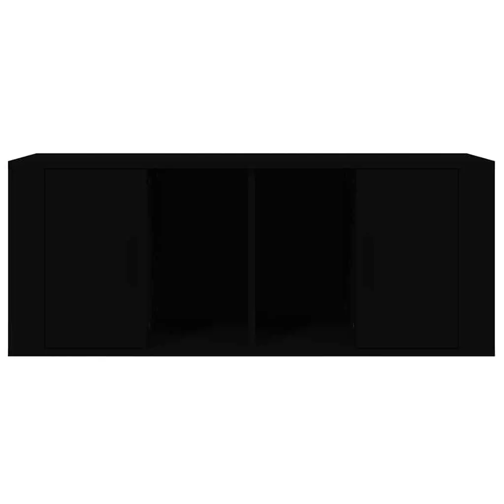 TV Cabinet Media Storage Unit 100x35x40 cm Black