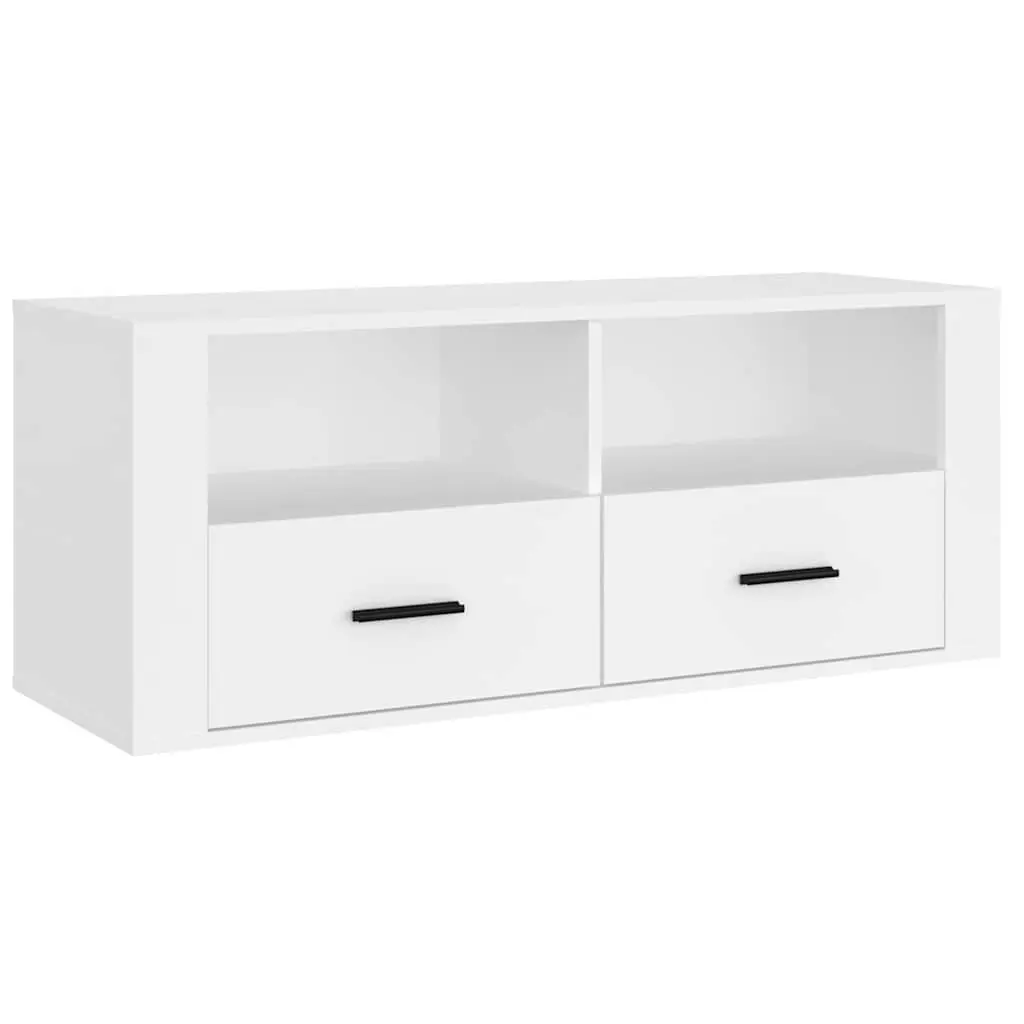 TV Cabinet Media Storage Unit 100x35x40 cm White