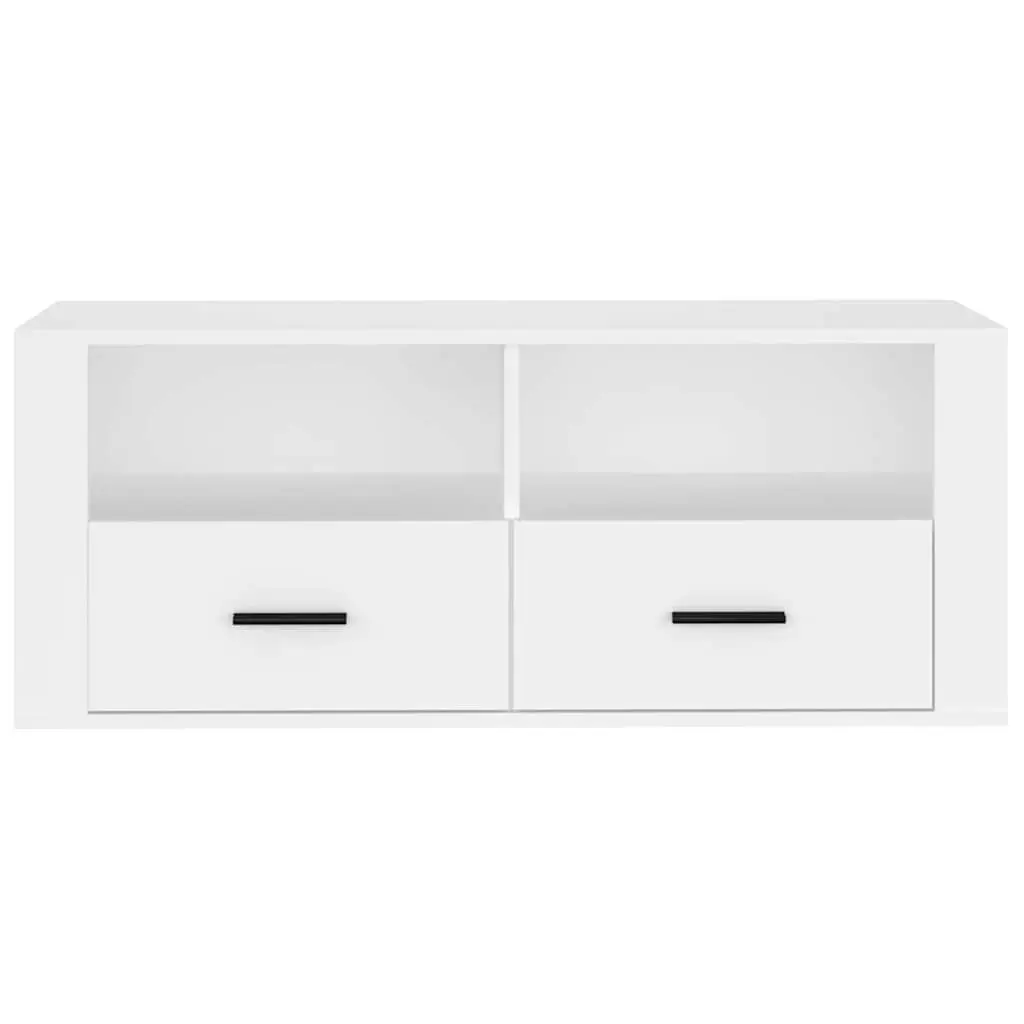 TV Cabinet Media Storage Unit 100x35x40 cm White