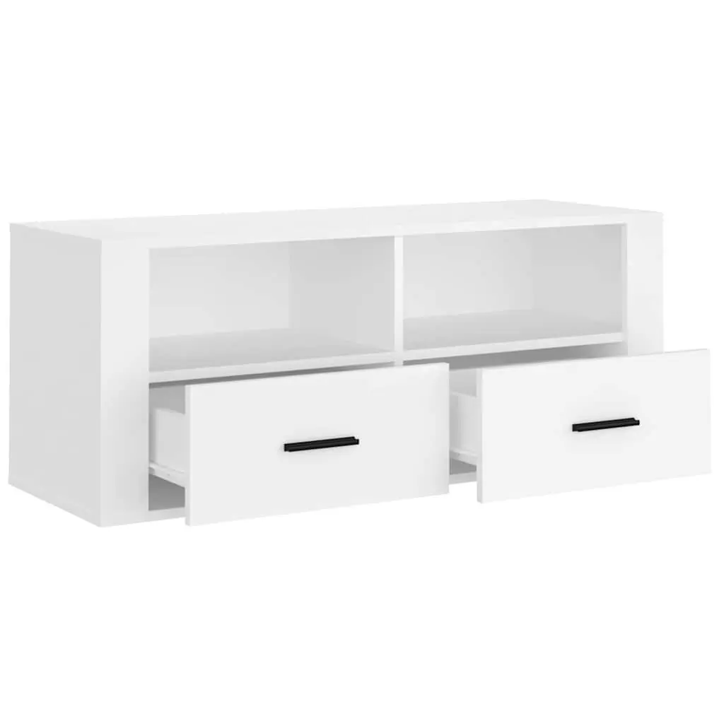 TV Cabinet Media Storage Unit 100x35x40 cm White